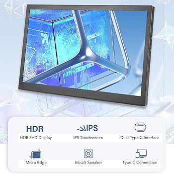 Amazon.co.jp: 10.5インチ IPS タッチスクリーン ポータブル モニター