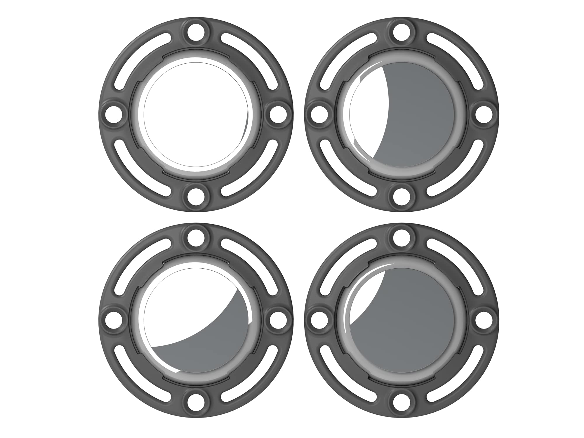 EhmannUniversal Bracket Easy Attachment with Screws for Airtag Protective Case,4 Pieces