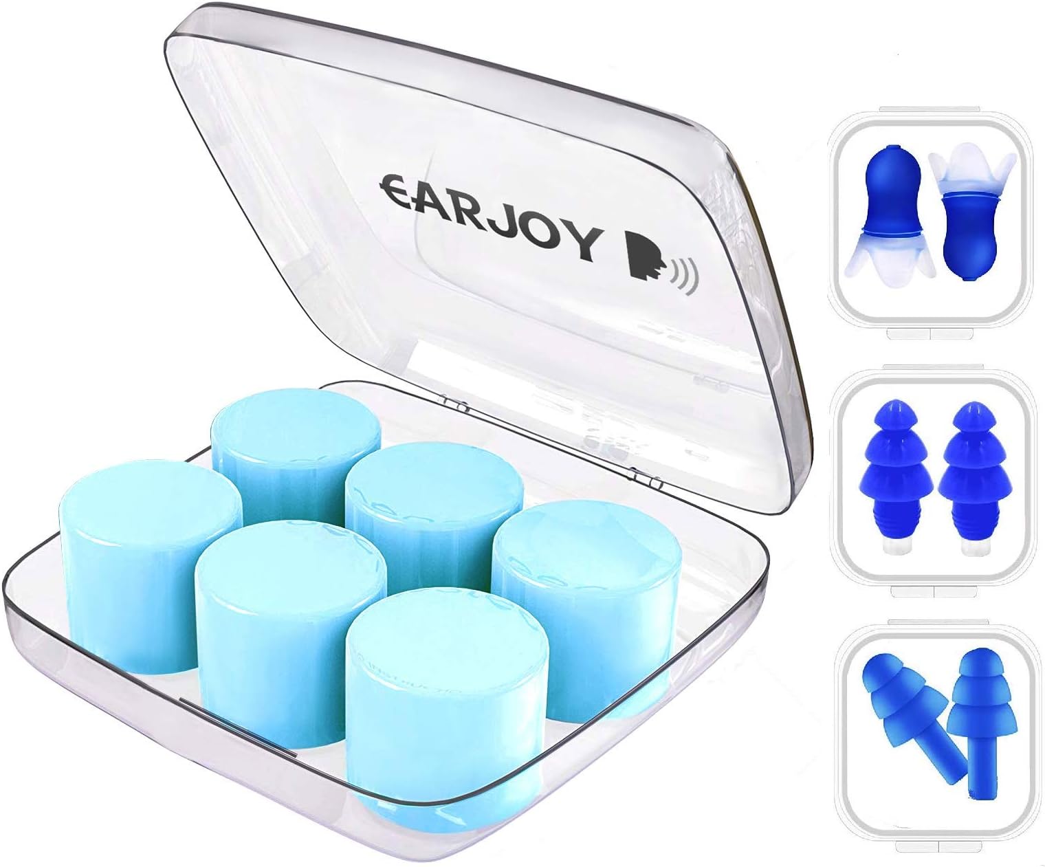 Ear Plugs for Sleeping, Silicone Reusable Moldable Noise Cancelling Reduction Sound Blocking Earplugs for Swimming, Snoring, Concerts, Airplanes, Musicians,Shooting