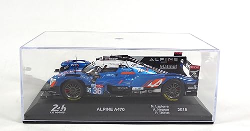 Miniatura 6 de OPO 10 - Coche miniatura coleccionable 1/43 compatible con Alpine A470#36 24h Le Mans 2018 - LM004