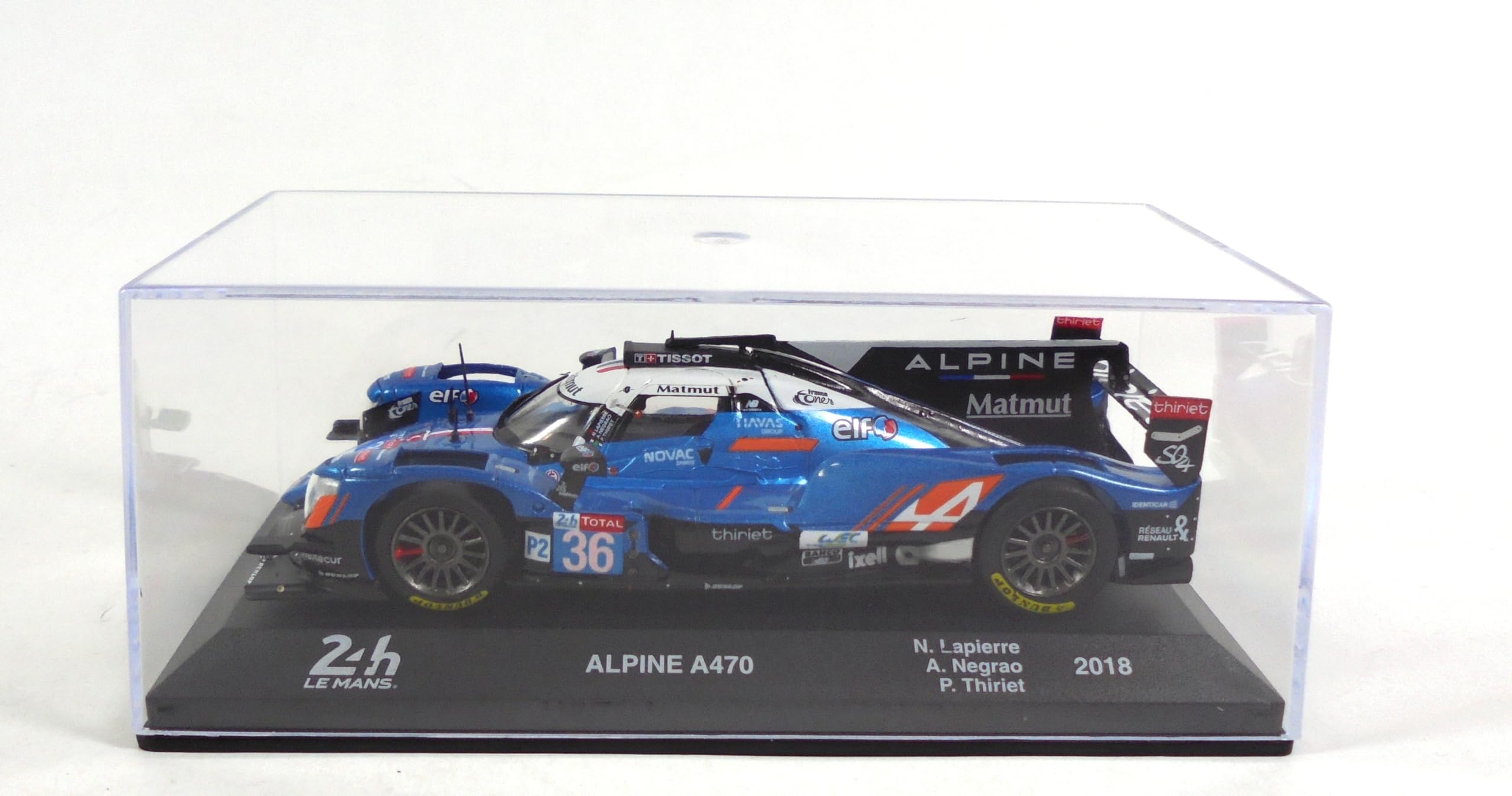 OPO 10 - Carro miniatura colecionável 1/43 compatível com Alpine