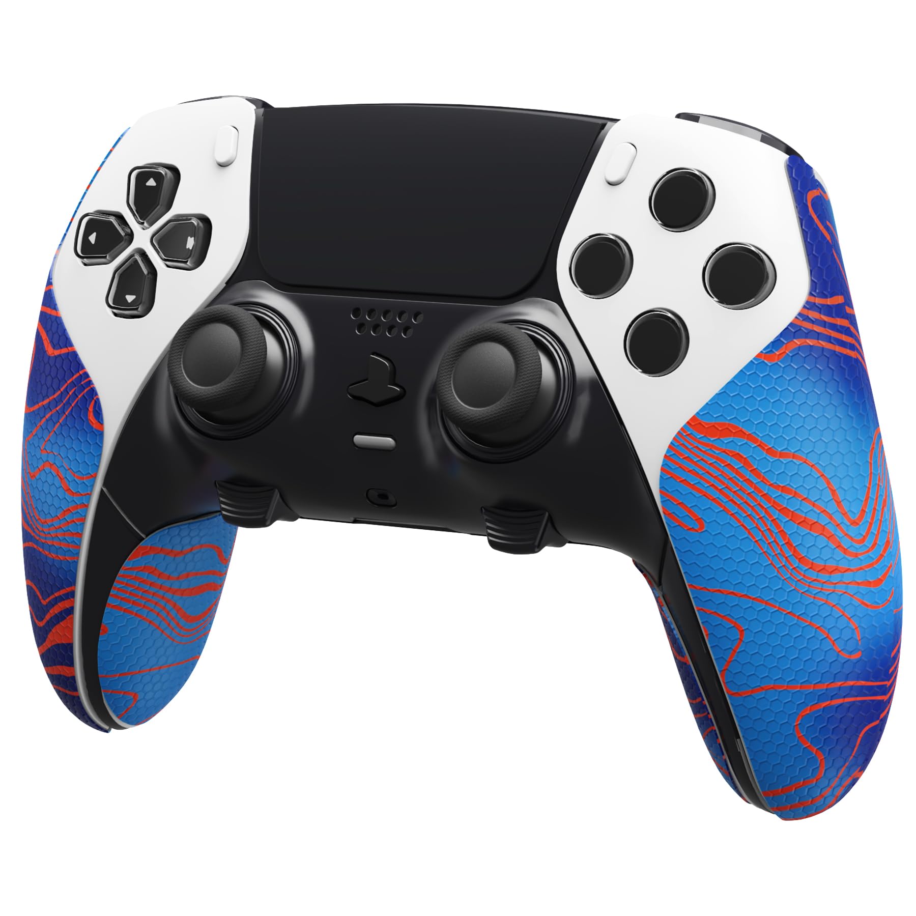 PlayVital Grip Sticker for PS5 Edge Wireless Controller, Non-Slip Sweat-Absorbing Professional Textured Rubber Pads, Grip Pads, Sticker Skin for PS5 Edge Controller (Damascus Camouflage)