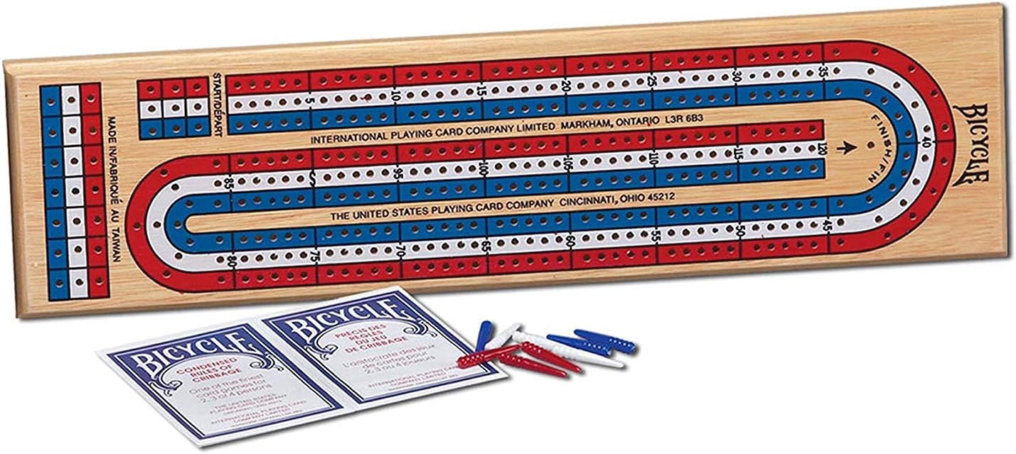 Springbok Bicycle 3Track Color Coded Wooden Cribbage Game Amazon.ca