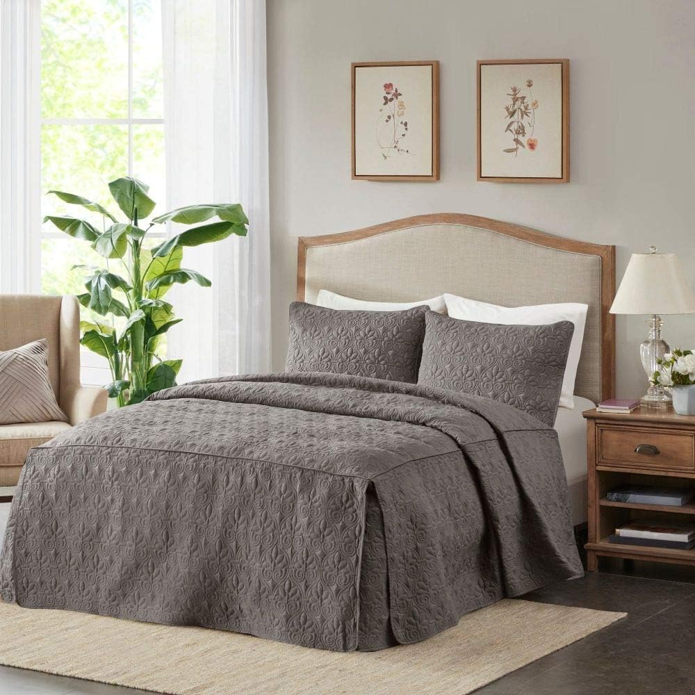 3 Piece Classic Split Corner Bedspreads Sets King Size