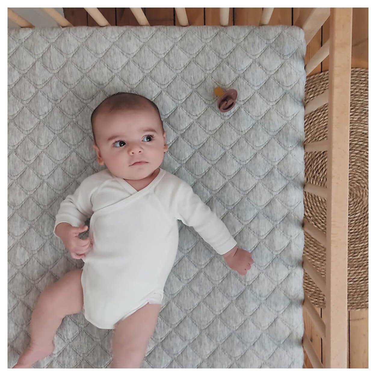 Matelas bébé 60x120cm Résilience déhoussable 360°
