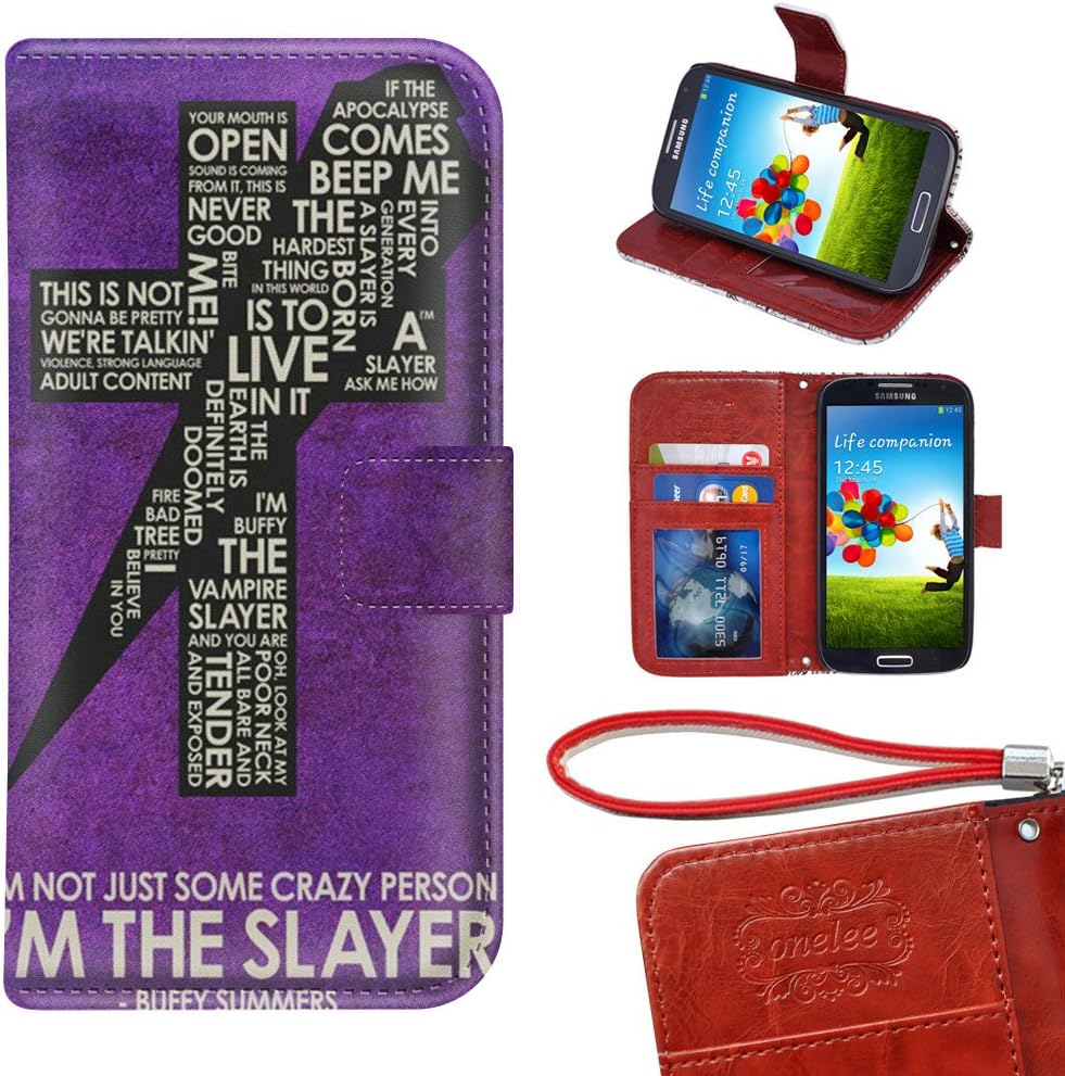 Samsung Galaxy S5 Wallet Case, Customize Factory TV Play Buffy the Vampire Slayer Premium PU Leather Case Wallet Flip Stand Case Cover for Samsung Galaxy S5 with Card Slots