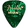 Fender Premium Celluloid Guitar Picks 351 Shape, Guitar Accessories, Green Moto, Medium, 12-Pack