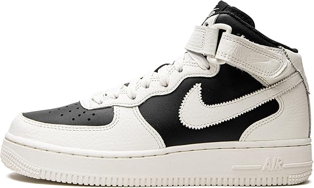 Amazon.com | Nike Womens WMNS AIR Force 1 '07 MID DV2224 001 Black Sial - Size 10.5W | Basketball