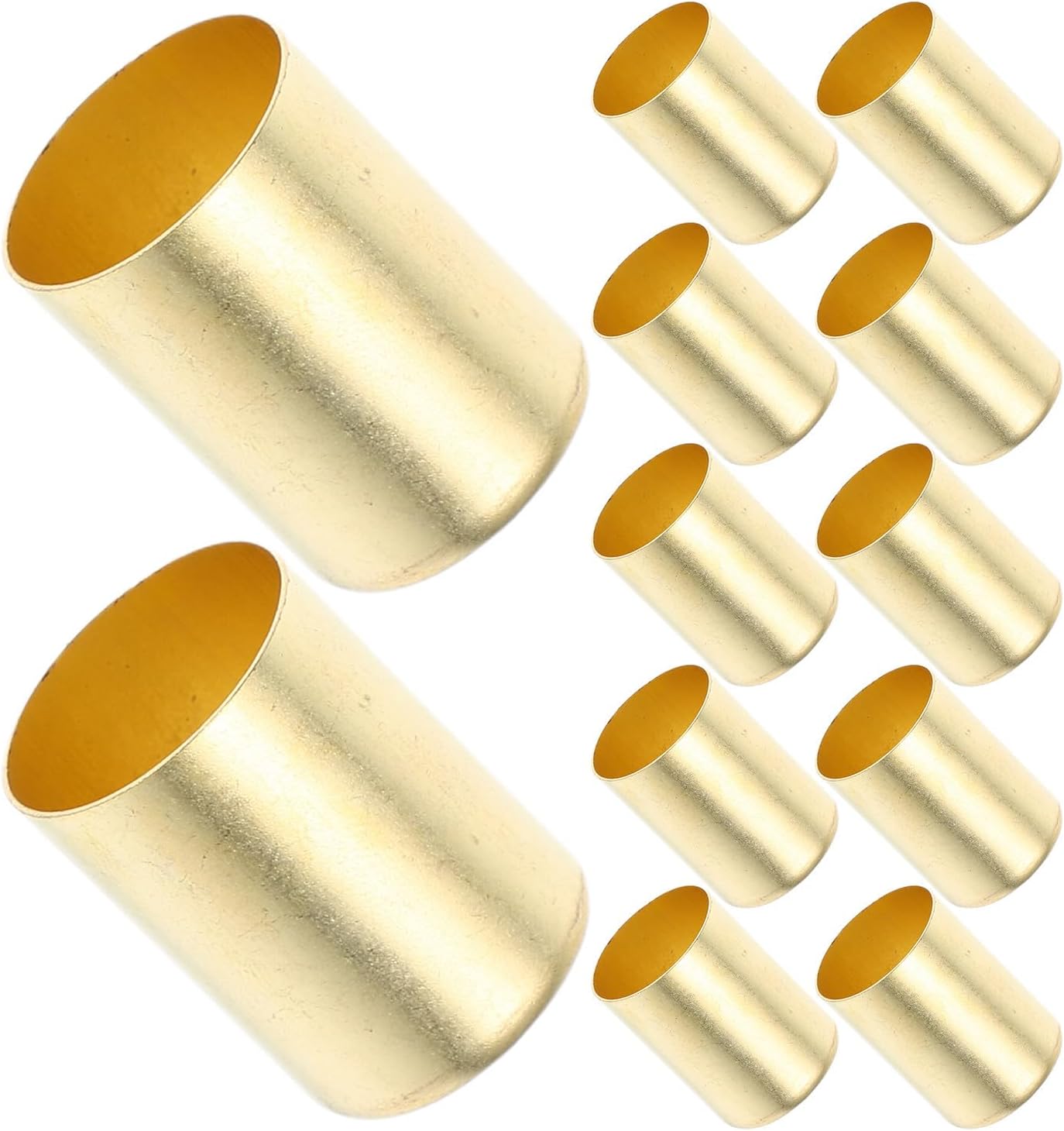 50pcs Metal Ferrule Inserts Compression Sleeves for Air Hose and Tube Fittings, Easy Installation with Versatile Use for Welding and Pneumatic Applications