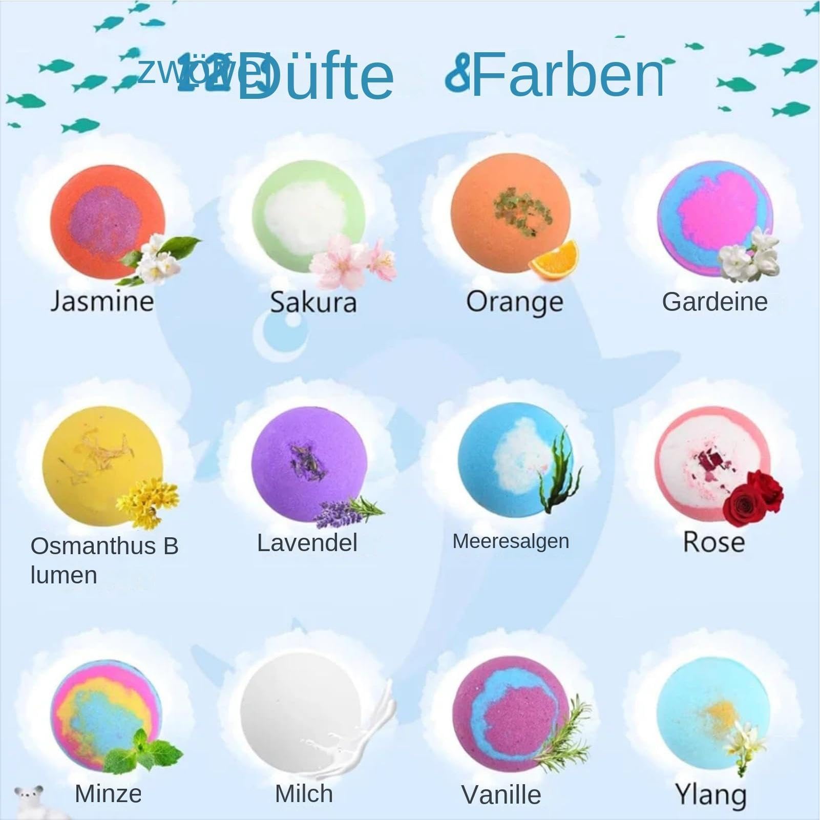 Bola de Baño para Niños 12 Piezas Bombas de Baño Naturales Colores Seguros | Para Niño, Niña, Amigas, Momentos en Familia Para Niño Niña Amigos Tiempo en Familia Jardín Piscina Casa Jugar Nadar