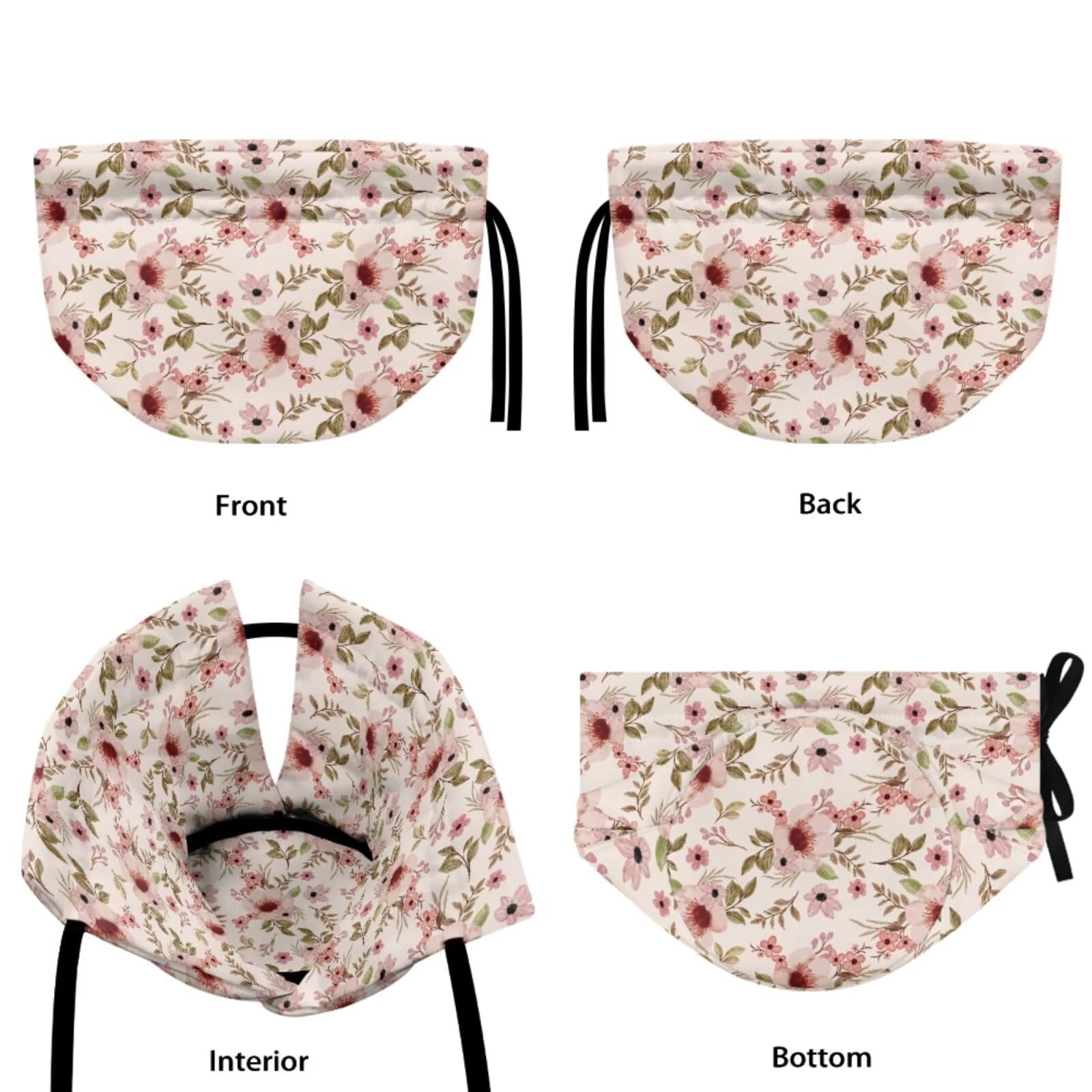 Freewander Cotton Tea Cozies for Teapots Tea Cosy Tea Cover Keep Warm Tea Pot Dust Cover Insulated Kettle Cover for Home Kitchen Decorative Accessories, Pink Flowers Print