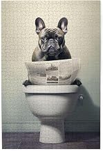 Adult Bathroom Dog Toilet Reads Puzzle, Relaxing Brain Work Stress Reducer, Exercise Abilities, Enjoy Family Completion Time, Family Brainstorming Challenge 1000 Piece