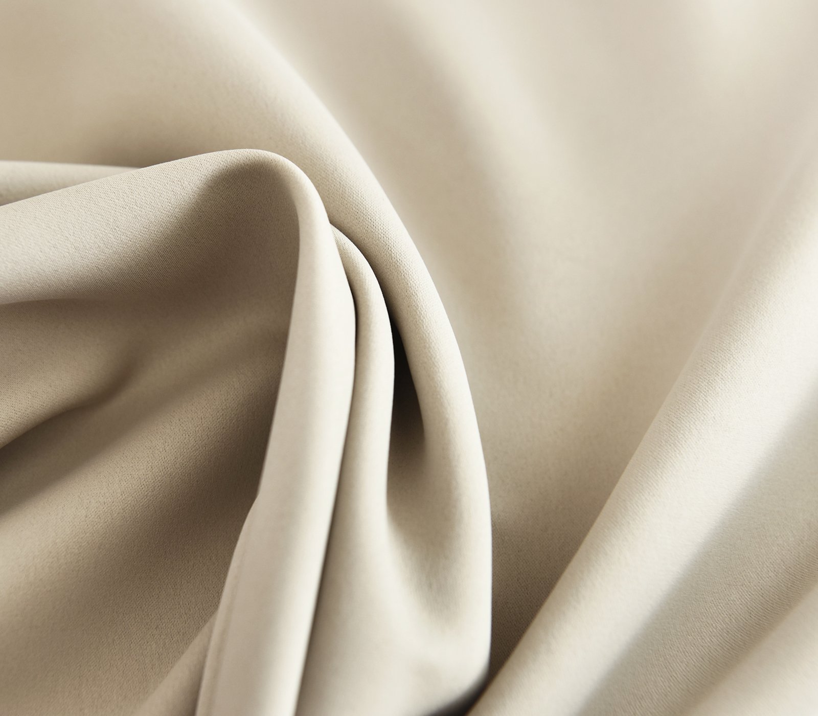 WOLTU Gardinen mit Ösen Vorhänge Leicht 140x225cm Creme