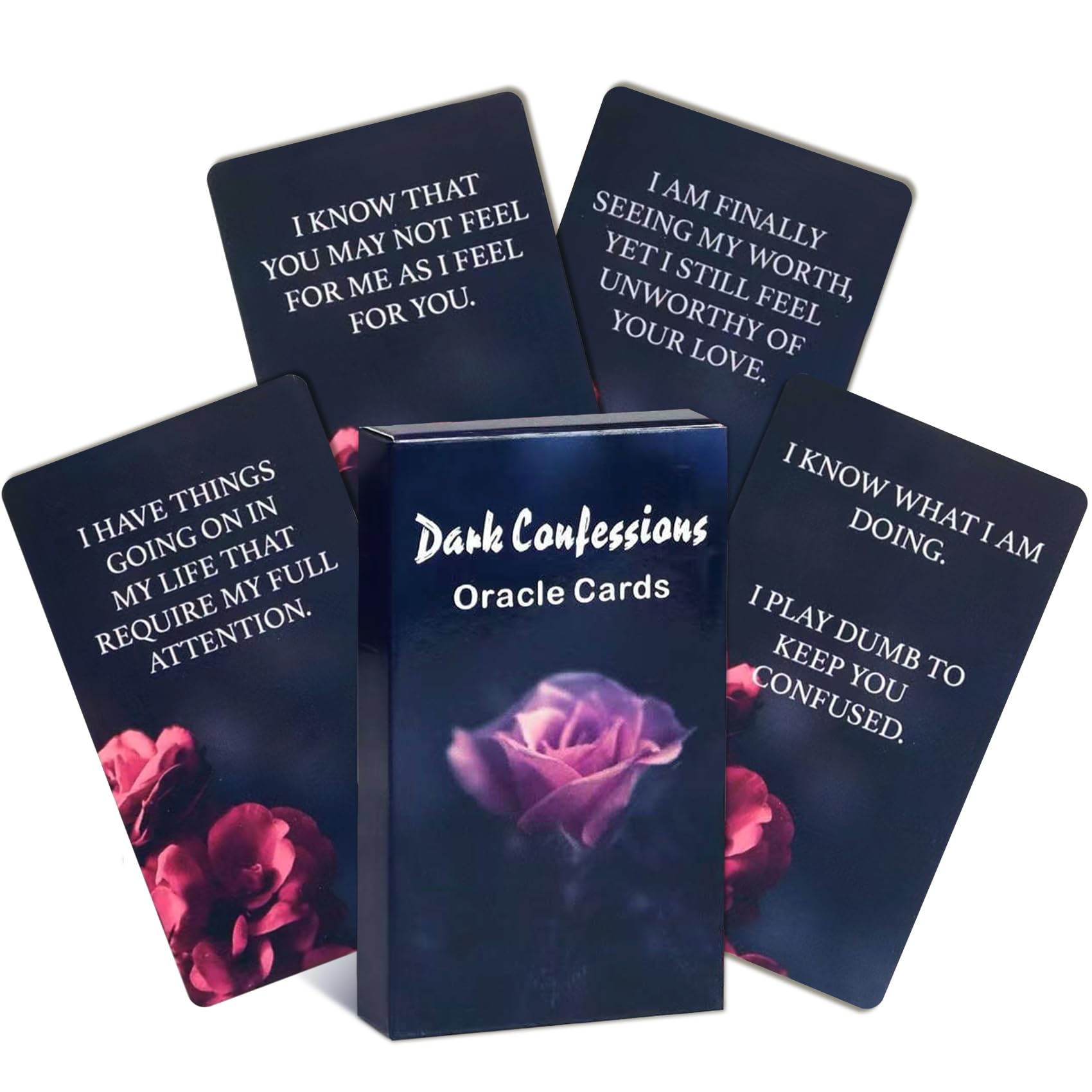 Knana Dark Confessions Oracle Cards Message Oracle Deck, Oracle Cards for Beginners, Rose Oracle Card