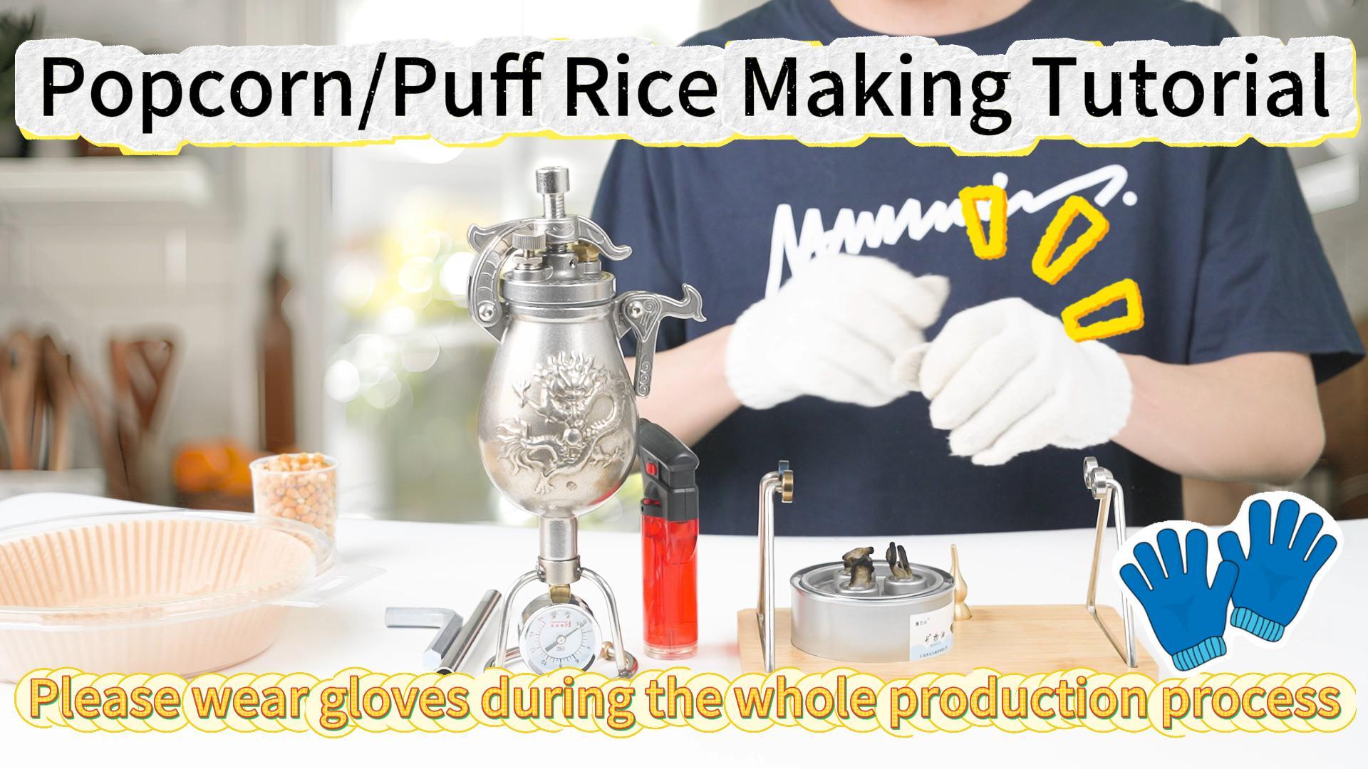 Amazon.com: 350ml Chinese Popcorn Maker, Chinese Popcorn Cannon