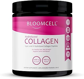 Bovine Collagen Powder- 200g (Unflavored) | Hydrolyzed Collagen Peptides Type I & III | Supports Skin, Hair & Nails | High Purity Source For Joint & Bone Health | Non-GMO, Gluten-Free