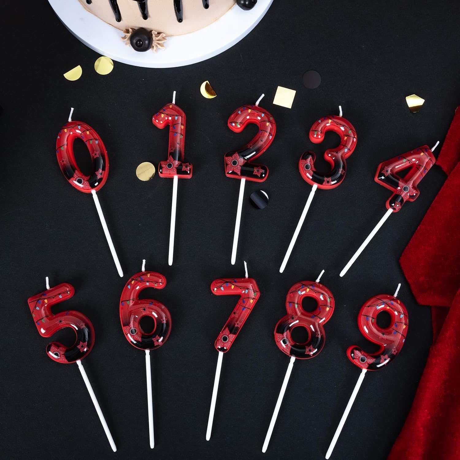 Stranger Theme Number 1 Birthday Cake Candle Topper