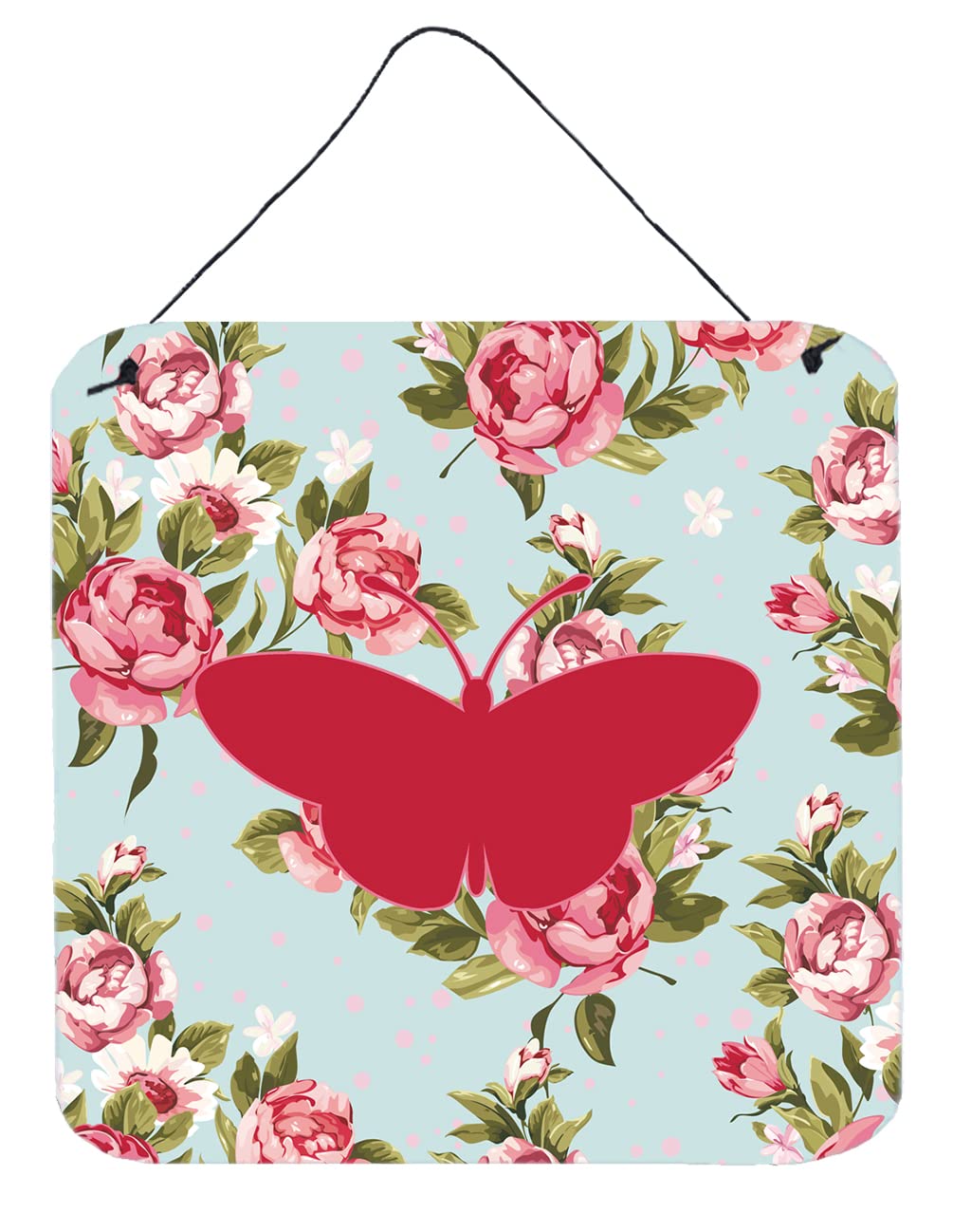Plaque papillon shabby chic pour égayer un mur vide ou une porte sombre