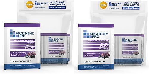 Vista 27 de L-arginine Pro Suplemento ON-The-GO Paquetes de viaje de una sola porción: 5,500 mg de L-arginina más 1,100 mg de L-citrulina (1 bolsa