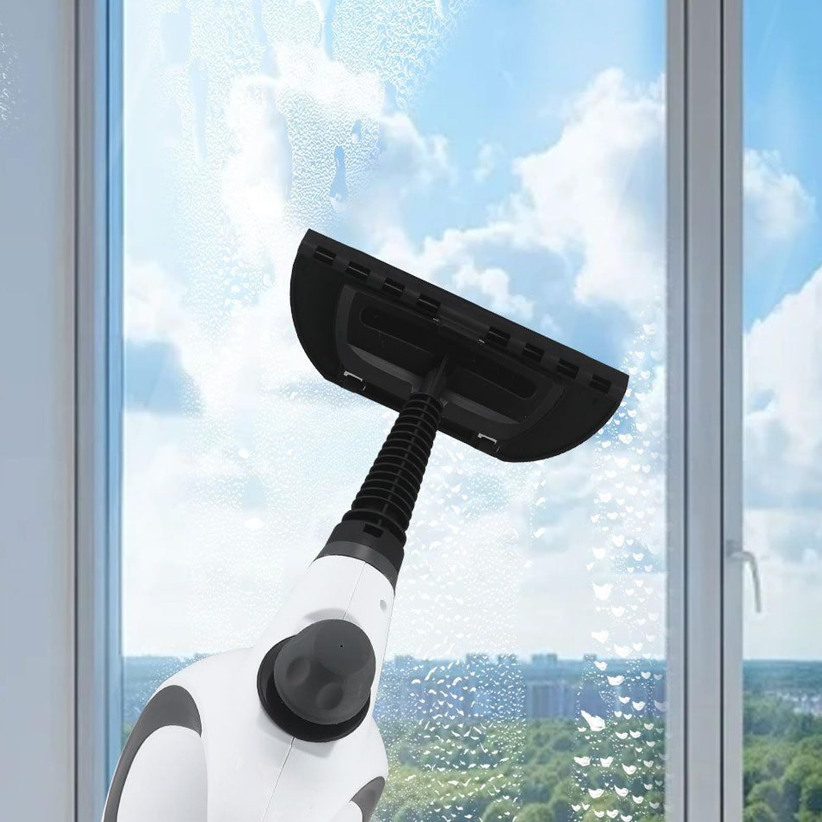 Limpiador de vapor – Detergente de vapor manual para baldosas | Quitamanchas eléctricas con 12 accesorios para suelos de parquet, moqueta sofá, zona de animales, detalle de coche, de ropa
