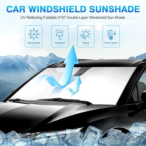 Miniatura 178 de KUST Parasol para parabrisas para BMW X3 2018-2024 2025, accesorios para ventana, ajuste personalizado, protector de visera solar, bloquea los rayos