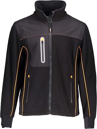 RefrigiWear Mens PolarForce Hybrid Insulated Fleece Jacket Water Repellent Wind Resistant Work Coat