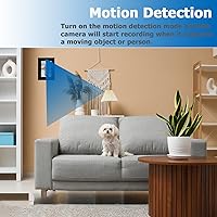 Vista 3 de Security Camera, Hidden Camera Frame - Nanny Cam for Indoor Surveillance - Spy Camera with Photo Frame - No WiFi - SD Card Not Included