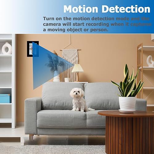 Miniatura 3 de Marco de cámara oculto, cámara de niñera para seguridad interior, cámara espía con marco de fotos, sin WiFi, tarjeta SD no incluida