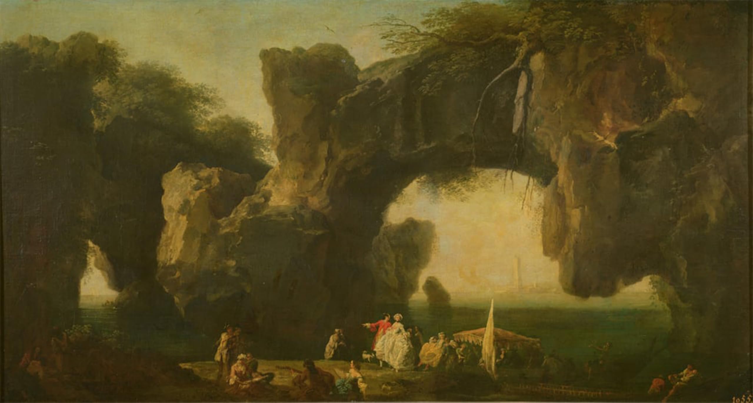 Cuadro de lienzo Vista de Sorrento de Claude Vernet para decorar salón 60x90cm 5