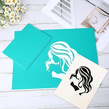 4 PCS Lino Sheets, Lino Printing Kit, Lino Printing A4/A5/A6, PVC Plate Lino Cutting Kit Easy to Engrave, Rubber Stamp Linocut Plates for DIY Stamps, Craft and Printing Projects