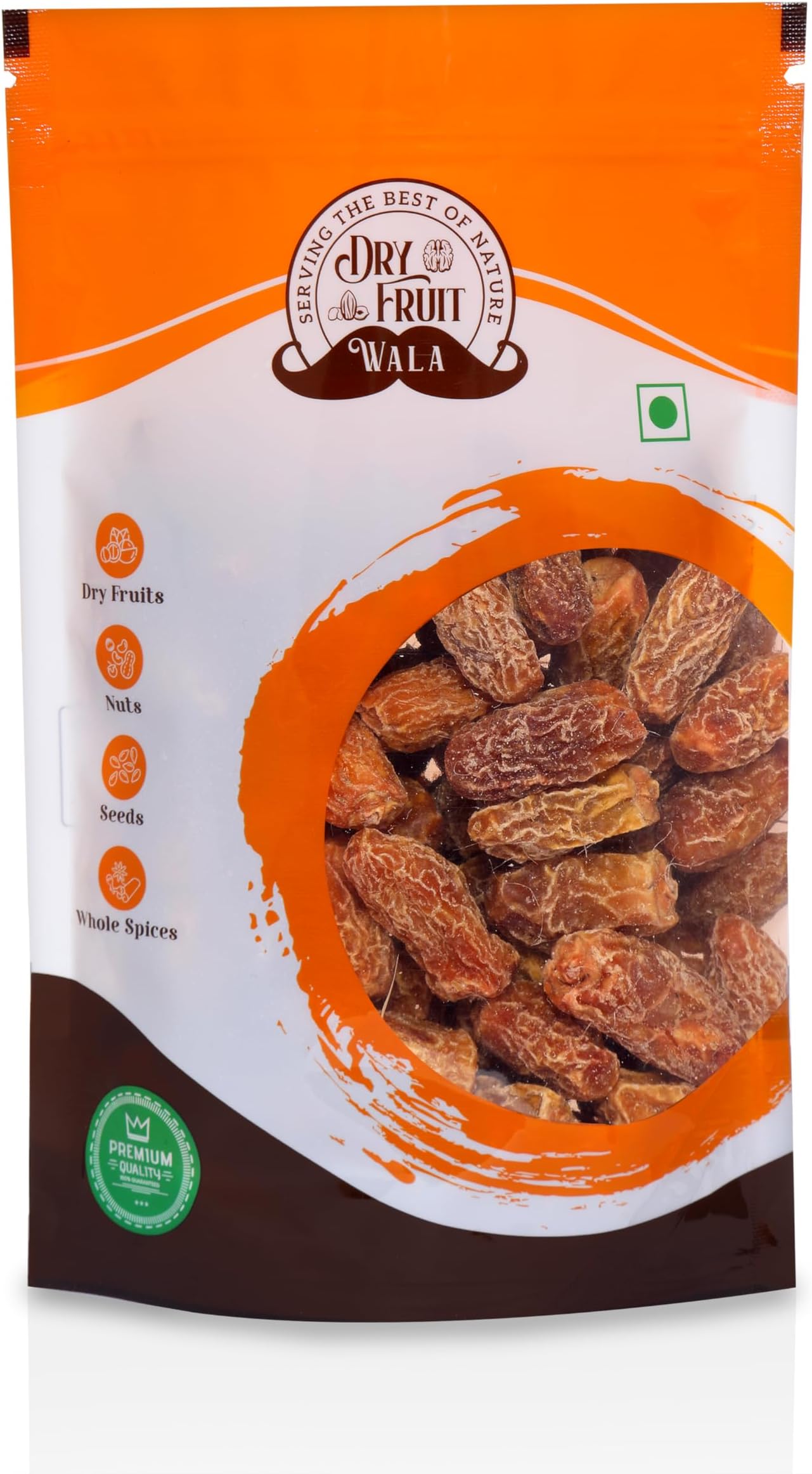Dry Fruit Wala Yellow Dry Dates/Pila Sukha Khajoor 500gms