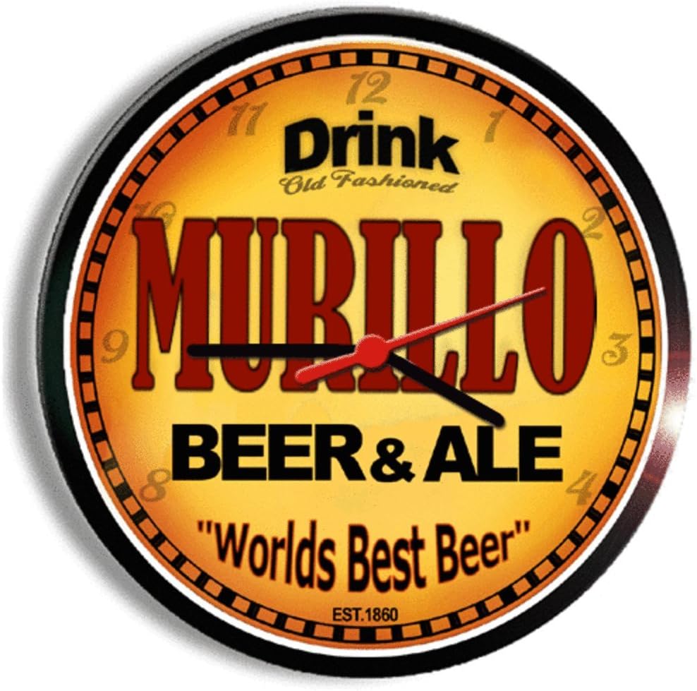 Goldenoldiesclocks Murillo Beer and ale Cerveza Wall Clock