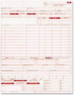 Paris Business Products 05108 UB04 Insurance Claim Form, 8 1/2 x 11, 2500 Forms