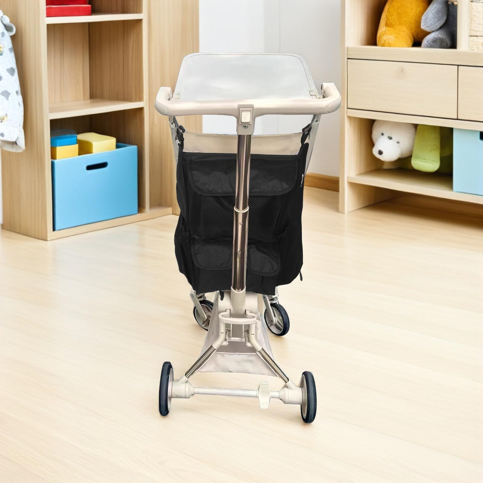 ERINGOGO Organizador de Cochecito Grande, Bolso Colgante Negro