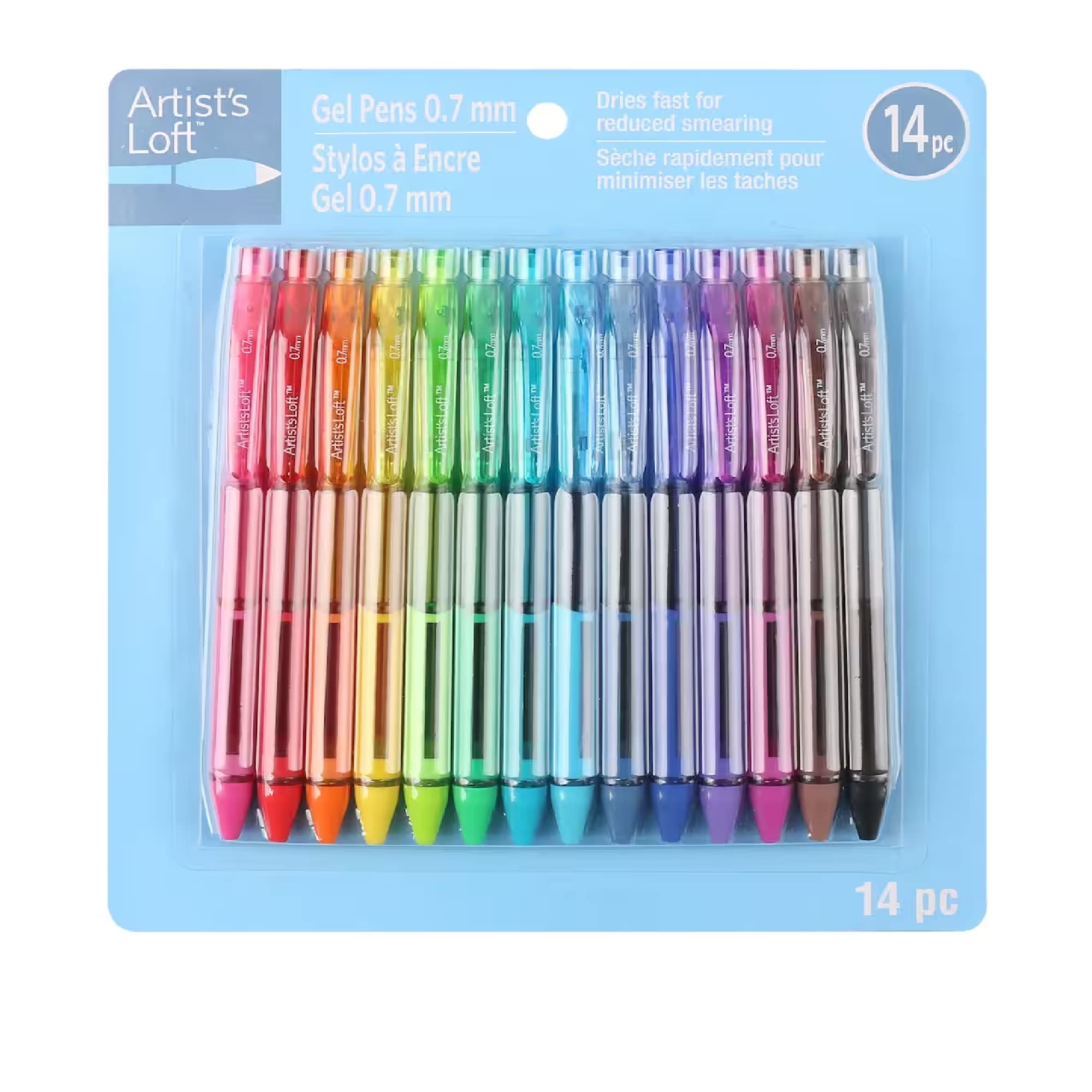 Craftz 14 Color Retractable Gel Pen Set.Create illustrations on your diary pages, planner dividers.
