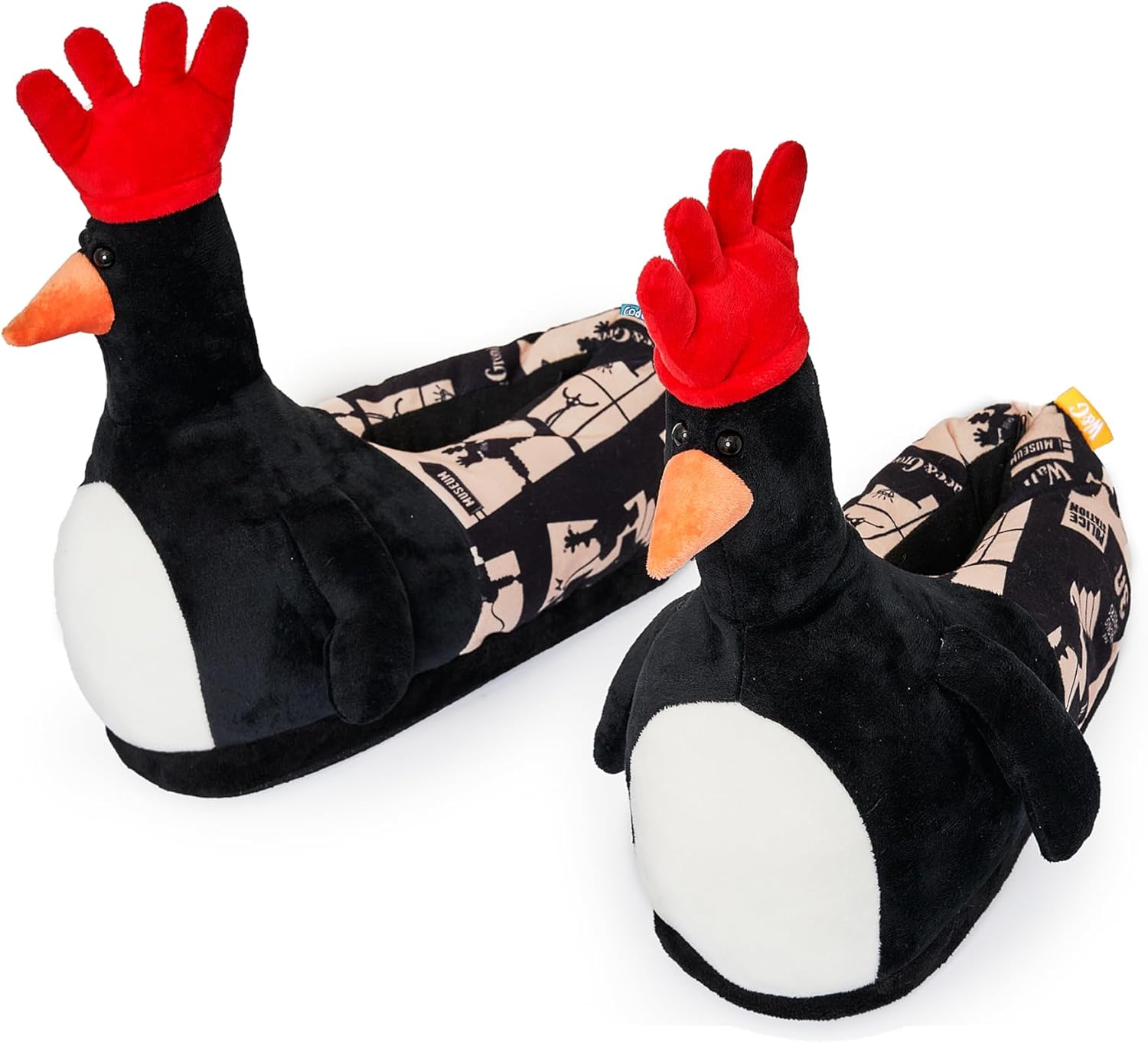 Coddies Feathers McGraw Wallace Gromit Plush Slippers Penguin
