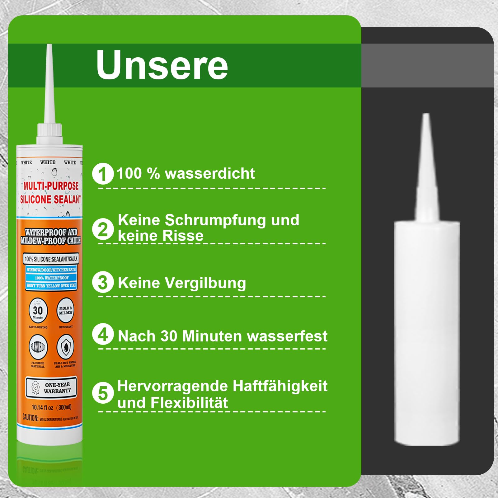 Silikonentferner Werkzeug Set mit Silikon Dichtmittel, 5-in-1 Silikon Abzieher und Fugenkratzer, Silikonfugenentferner zur schnellen und silikon entferner für Bad, Küche, Fenstern und Fliesen