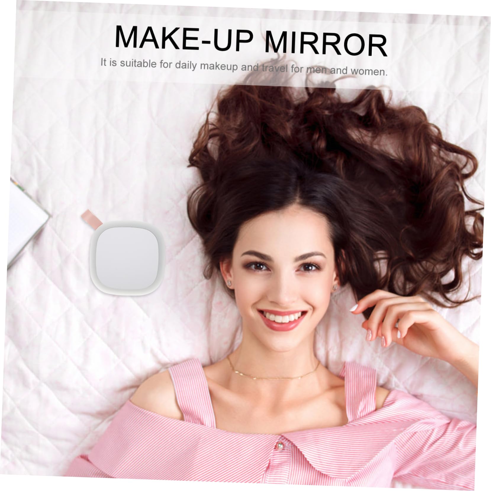 Alipis 2 Mini Specchietti Tascabili Con Luce Led Specchietti Cosmetici Portatili Per Ragazze Strumento Per Il Trucco A Led Facile Da Usare