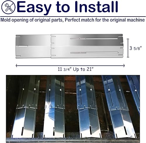 Miniatura 3 de Grill Parts - Cubierta universal para quemador ajustable para barbacoa, paquete de 3 unidades que se extiende de 11.75 a 21 pulgadas para Brinkmann,