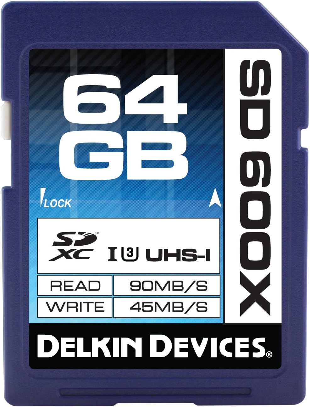 Delkin DDSD600-64GB 64GB SD 600X UHS-I Memory Card