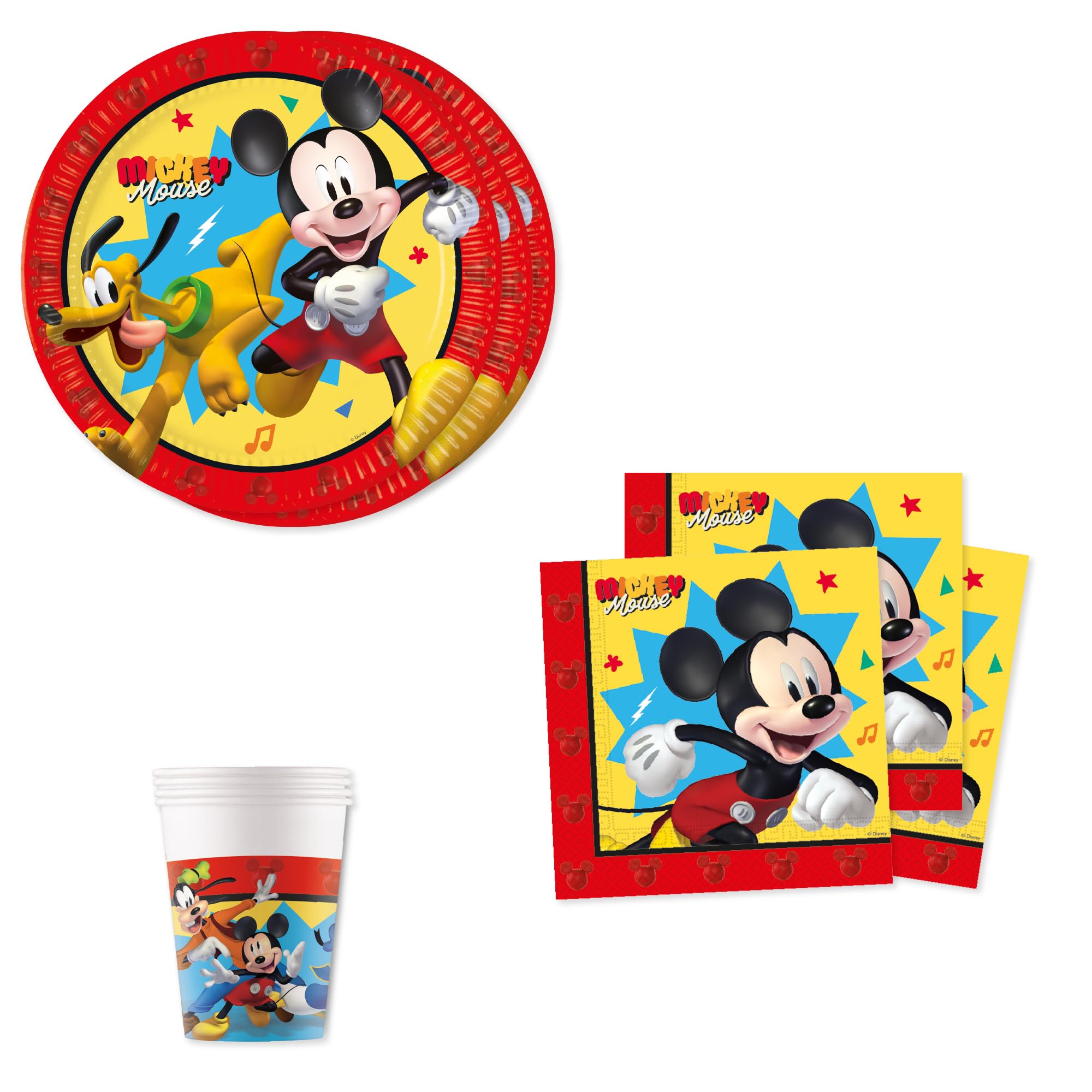 Disney Mickey Jump Into Fun 52pc Table Set for 16