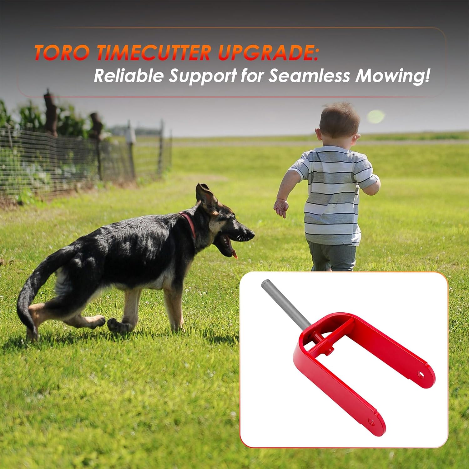 ATRACYPART Caster Fork Assembly, Compatible with Toro TimeCutter 743 744 Series, 38 42 44 48 53 inch, Zero Turn Mower Lawn Tractor, Replaces# 110-6581-01 Red