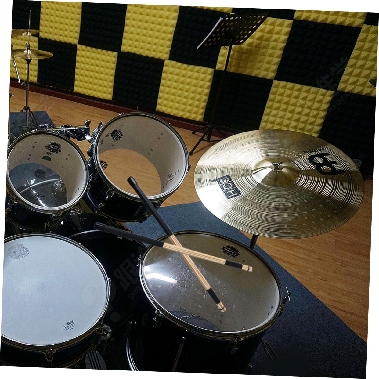 Set Di 2 Spazzole Per Batteria Jazz - Ideali Per Tamburi Acustici, Con Impugnatura Antiscivolo - Foto 3