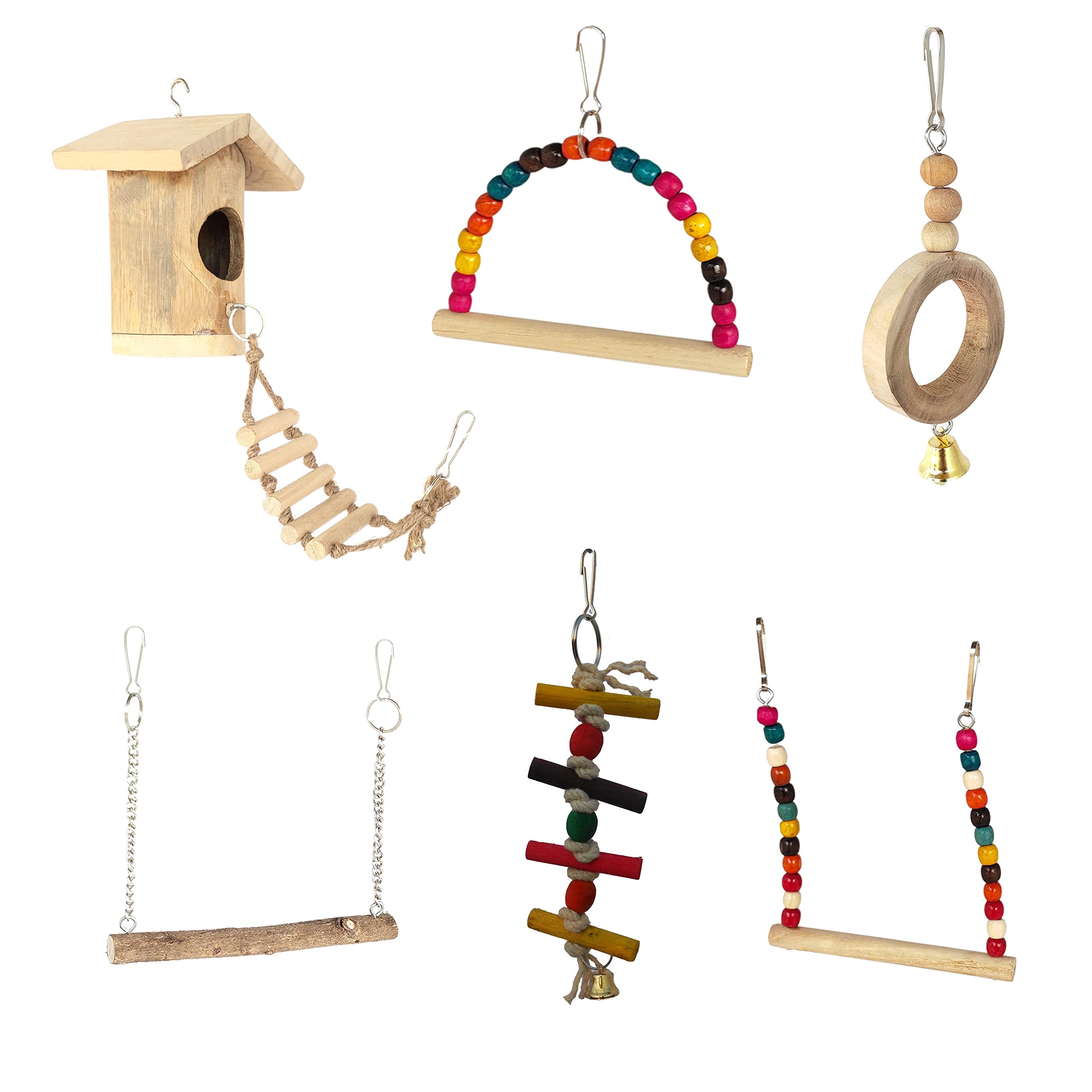 See full amazon price history chart for KSK Combo of 6 Bird Toys with Ladder Nest with Chew Parrot Toys Hanging Bird Cage Swing for Small Bird Parakeets, Finches, Budgie, Love Birds((Pack of 6) KSK Combo of 6 Bird Toys with Ladder Nest with Chew Parrot Toys Hanging Bird Cage Swing for Small Bird Parakeets, Finches, Budgie, Love Birds((Pack of 6) (B09ZTJYWGW) Amazon Price History, Amazon Price Tracker