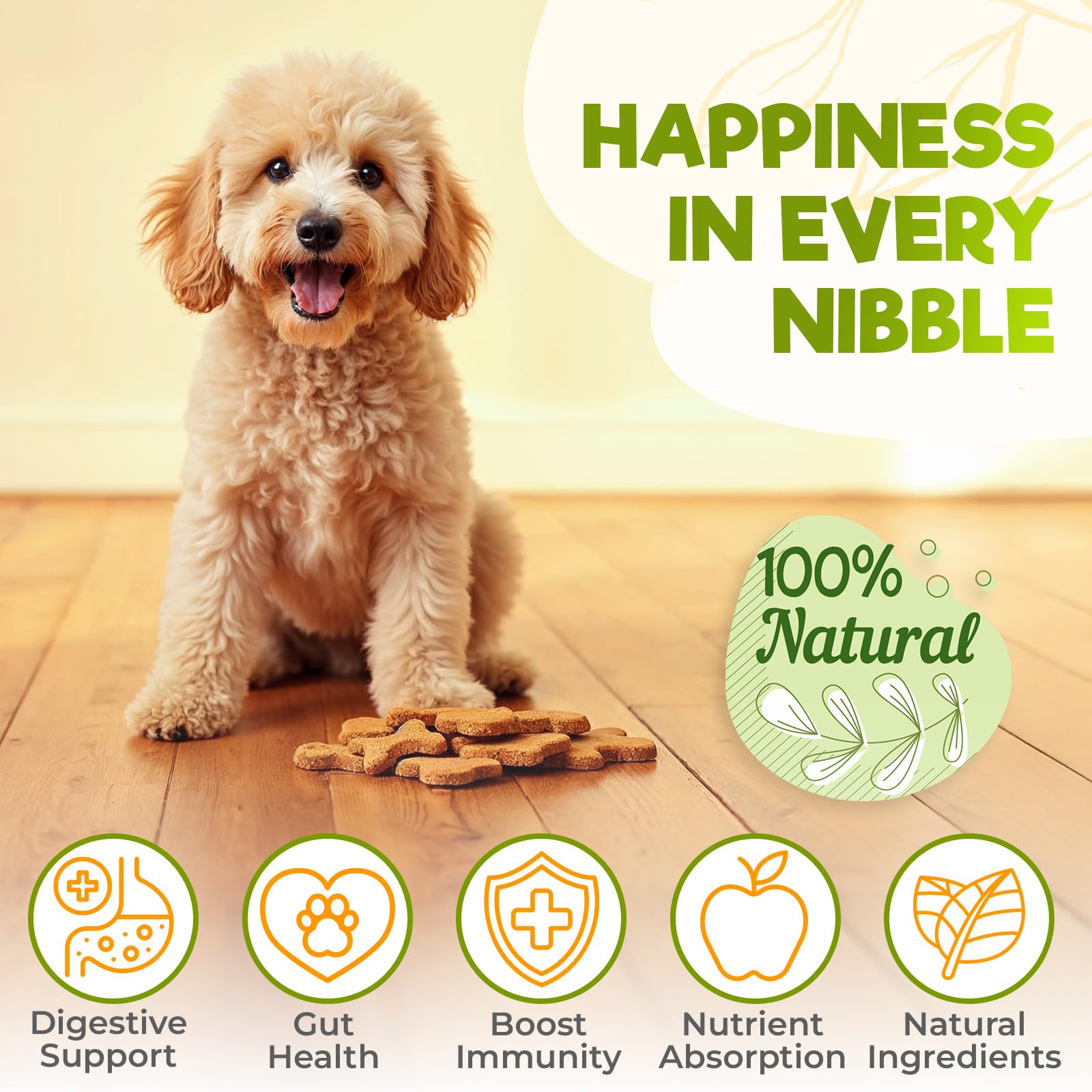 ZENO Probiotics for Dogs Chews 150Pcs, Digestive, Gut Health & Diarrhea Support, Chews For Dogs, UK Formula with Probiotics - Image 2