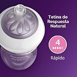 Philips Avent Biberones naturales, flujo rápido, 11 onzas, sin BPA, paquete