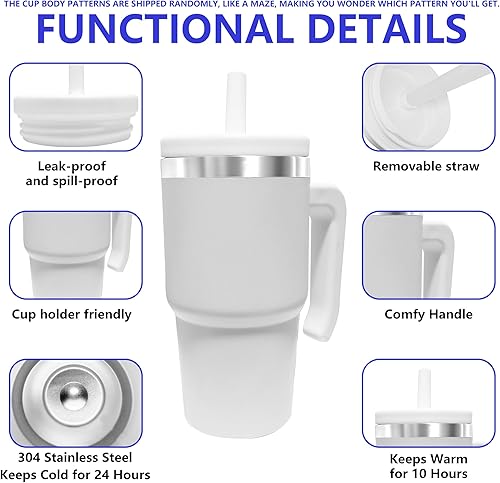 Miniatura 3 de Botella de agua aislada de 20 onzas, vaso de acero inoxidable aislado, termo reutilizable para bebidas frías, sin BPA, botella de agua de acero