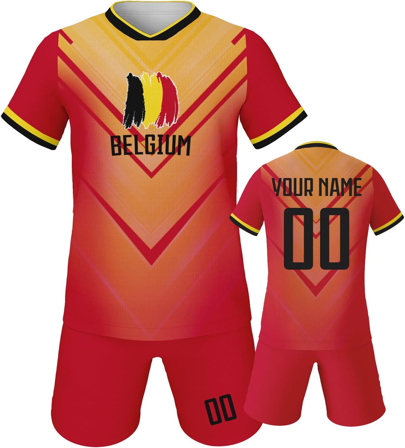 Kinder Fußball Trikot Set 2025/26 – Personalisiertes Nationaltrikot Mit Name Und Nummer, Für Jungen Und Mädchen