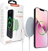 HyperGear Magnetic Fast Wireless Charger - Portable MagSafe Charging Pad, Instant Contact Charging Technology for iPhone Series - Compatible with All MagSafe Cases, Qi-Enabled Devices - White