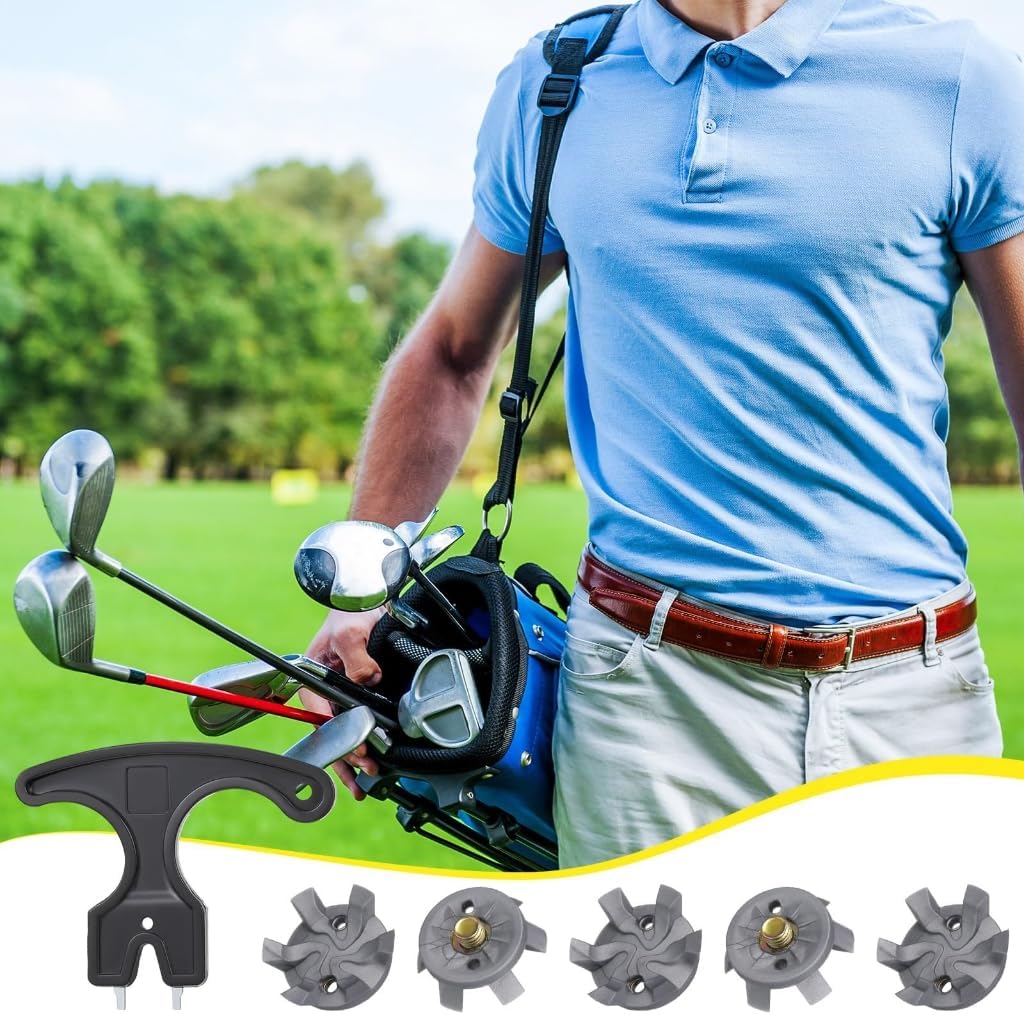 20Pcs Golfs Shoe Spikes Replacement Studs Screw Type Shoe Nails Nonslip Golfs Spikes Pin Shoe Replacement Part